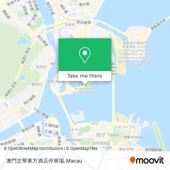 澳門文華東方酒店停車場 map