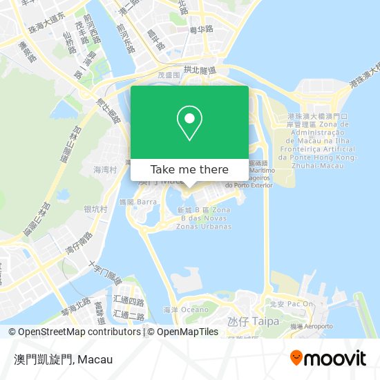 澳門凱旋門 map