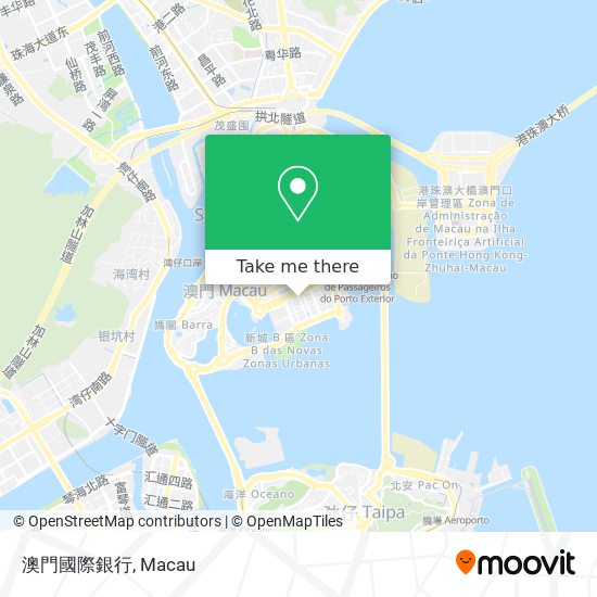 澳門國際銀行 map