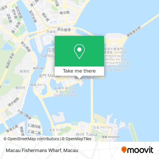 Macau Fishermans Wharf map