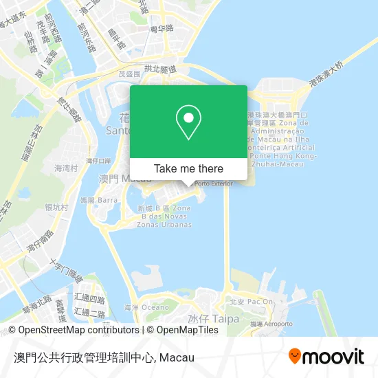 澳門公共行政管理培訓中心地圖