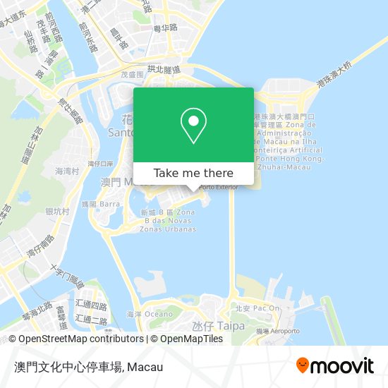 澳門文化中心停車場 map