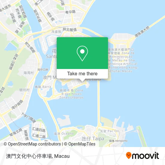 澳門文化中心停車場地圖