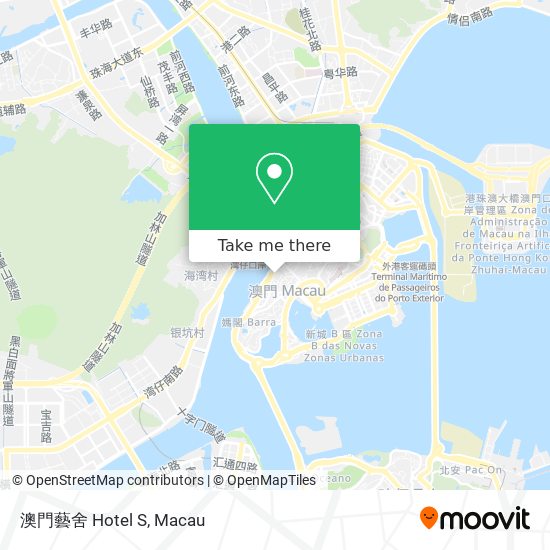 澳門藝舍 Hotel S map