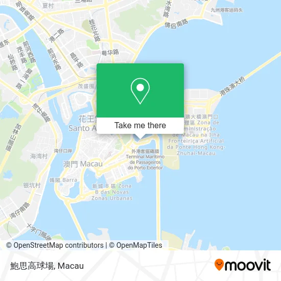 鮑思高球場 map