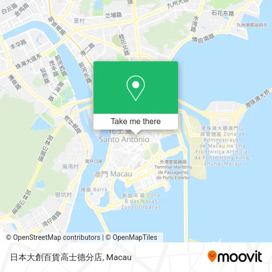 日本大創百貨高士德分店地圖
