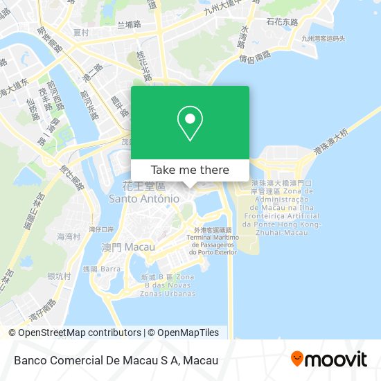 Banco Comercial De Macau S A map