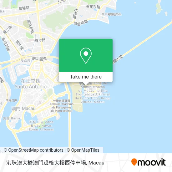 港珠澳大橋澳門邊檢大樓西停車場 map