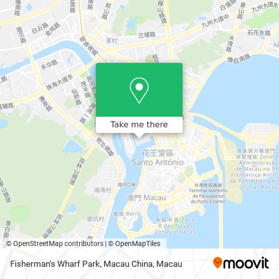 Fisherman's Wharf Park, Macau China map