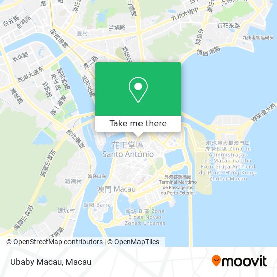Ubaby Macau map