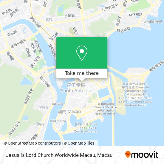 Jesus Is Lord Church Worldwide Macau map