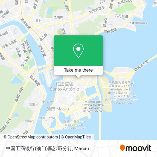 中国工商银行(澳门)黑沙環分行地圖