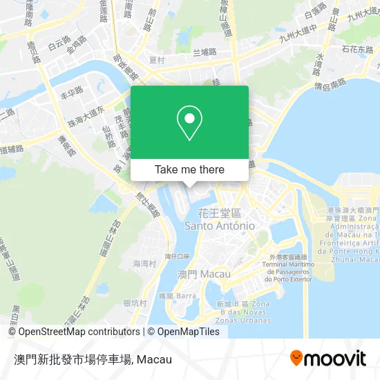 澳門新批發市場停車場 map