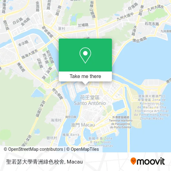 聖若瑟大學青洲綠色校舍地圖