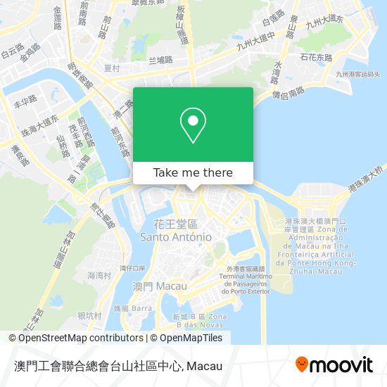 澳門工會聯合總會台山社區中心 map