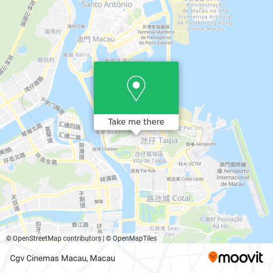 Cgv Cinemas Macau map