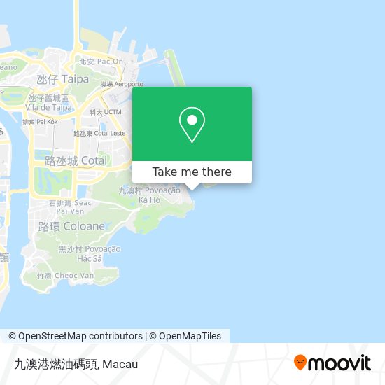 九澳港燃油碼頭 map