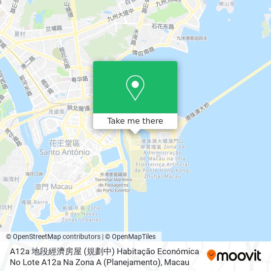 A12a 地段經濟房屋 (規劃中) Habitação Económica No Lote A12a Na Zona A (Planejamento)地圖