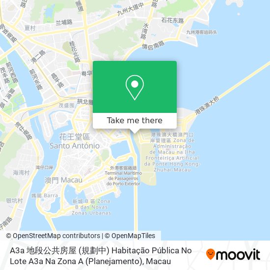 A3a 地段公共房屋 (規劃中) Habitação Pública No Lote A3a Na Zona A (Planejamento) map