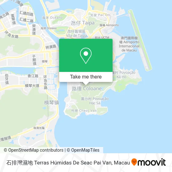 石排灣濕地 Terras Húmidas De Seac Pai Van map