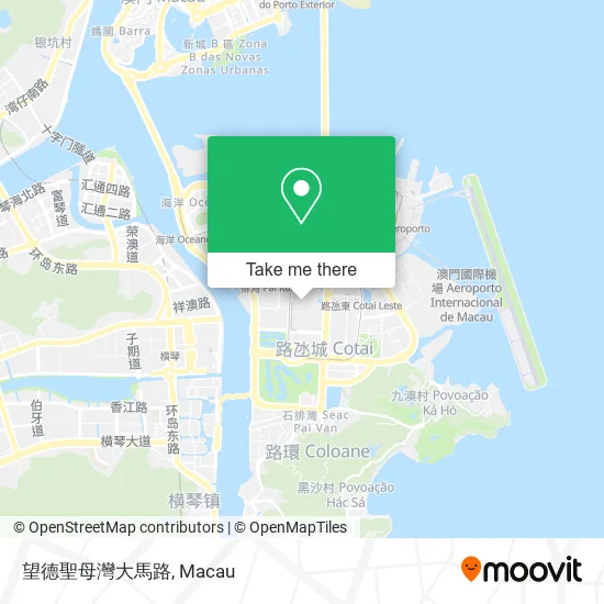 望德聖母灣大馬路地圖