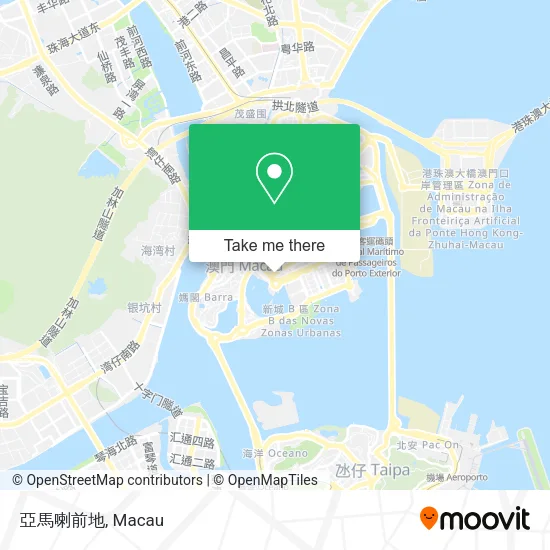 亞馬喇前地地圖
