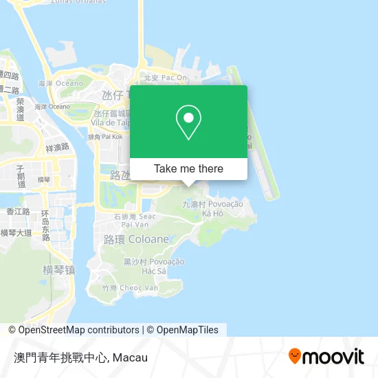 澳門青年挑戰中心地圖