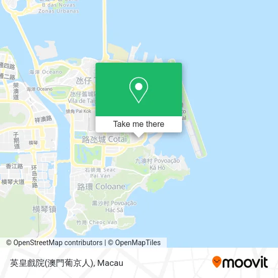 英皇戲院(澳門葡京人)地圖
