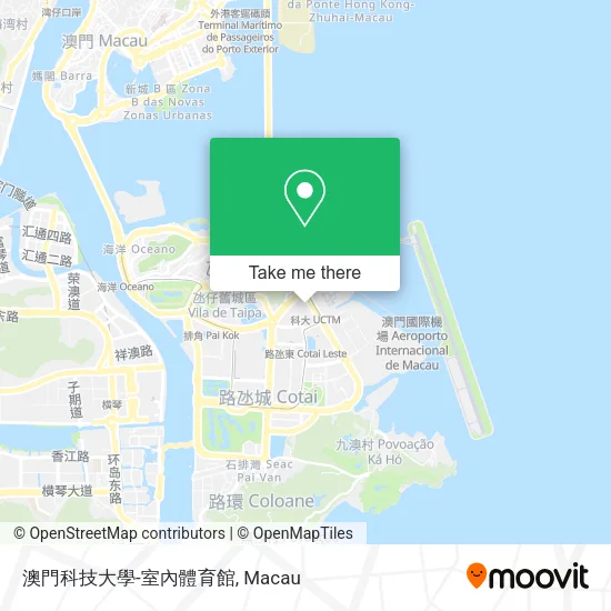 澳門科技大學-室內體育館地圖