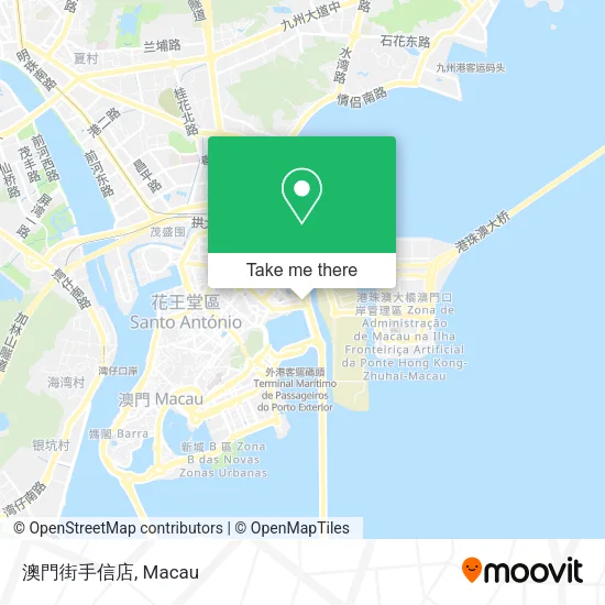 澳門街手信店地圖