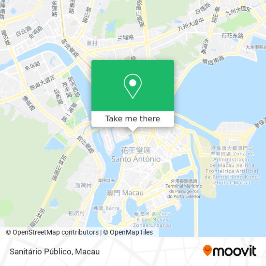 Sanitário Público map