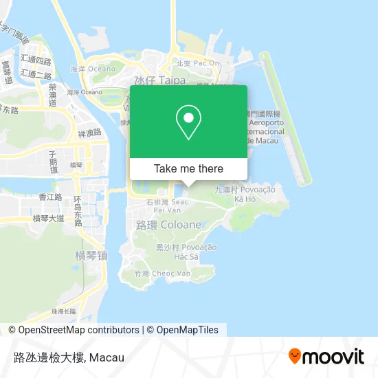 路氹邊檢大樓地圖