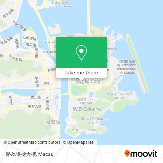 路氹邊檢大樓 map