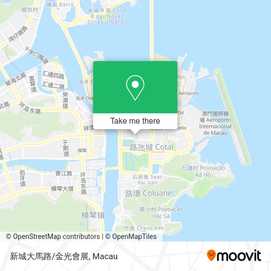 新城大馬路/金光會展地圖