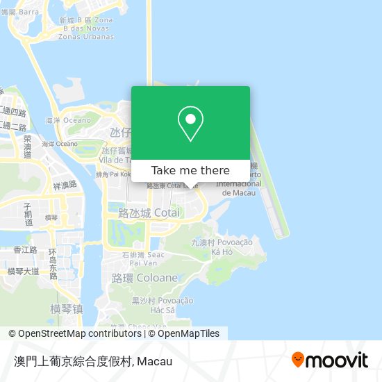 澳門上葡京綜合度假村 map