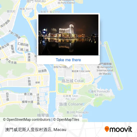 澳門威尼斯人度假村酒店 map