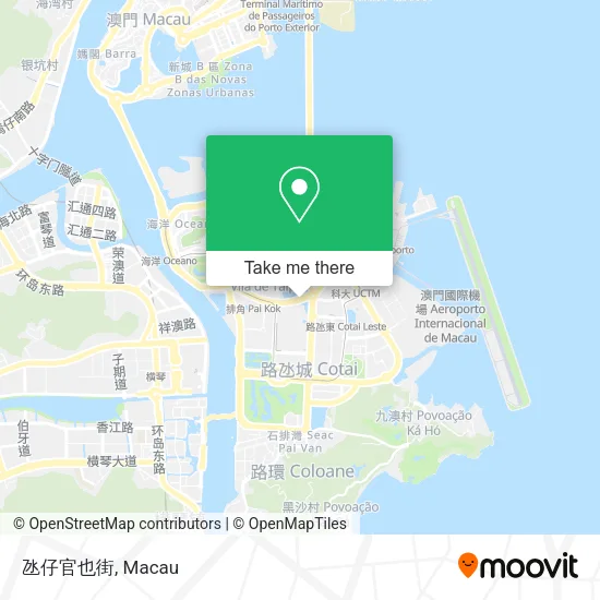 氹仔官也街 map