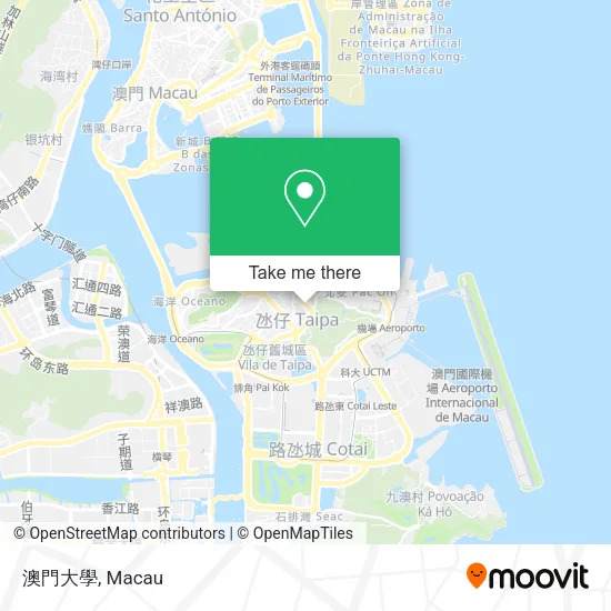 澳門大學 map