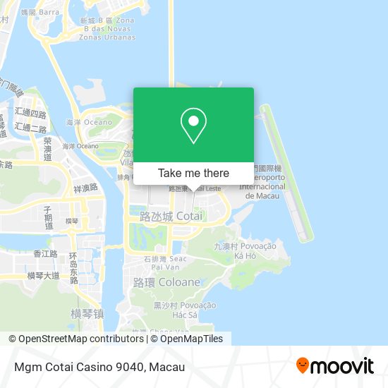 Mgm Cotai Casino 9040 map
