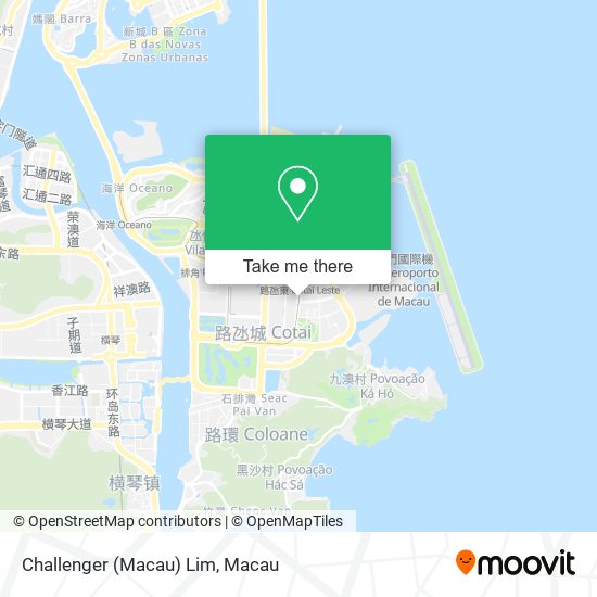 Challenger (Macau) Lim map