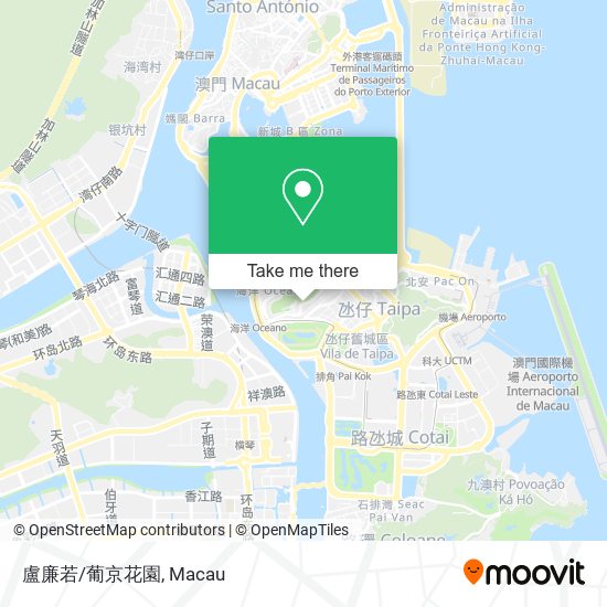 盧廉若/葡京花園 map