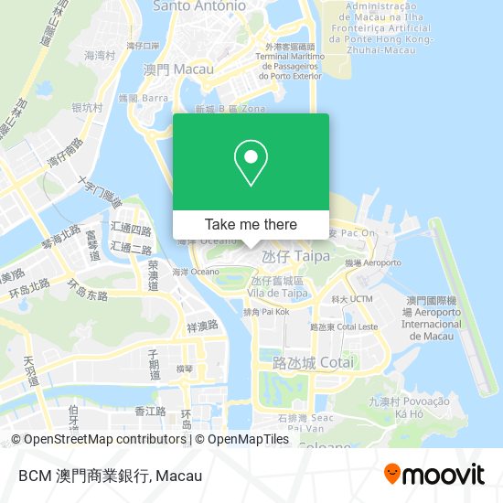 BCM 澳門商業銀行 map