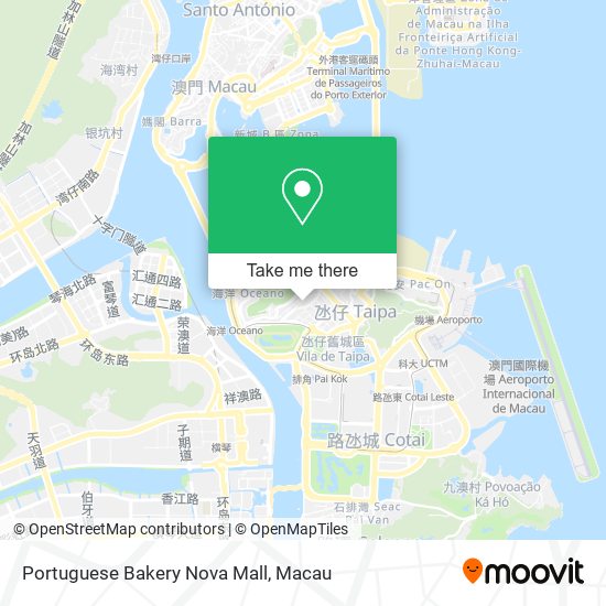 Portuguese Bakery Nova Mall map