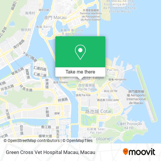 Green Cross Vet Hospital Macau map