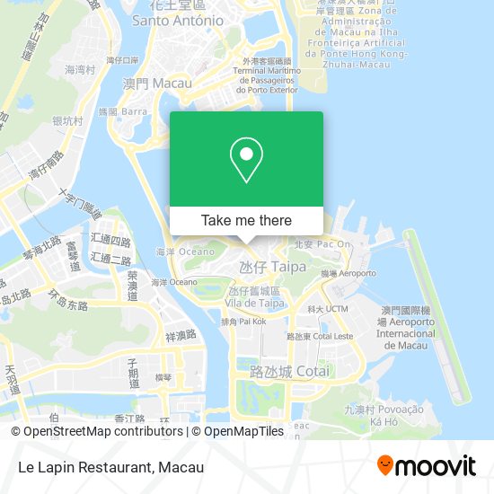 Le Lapin Restaurant map