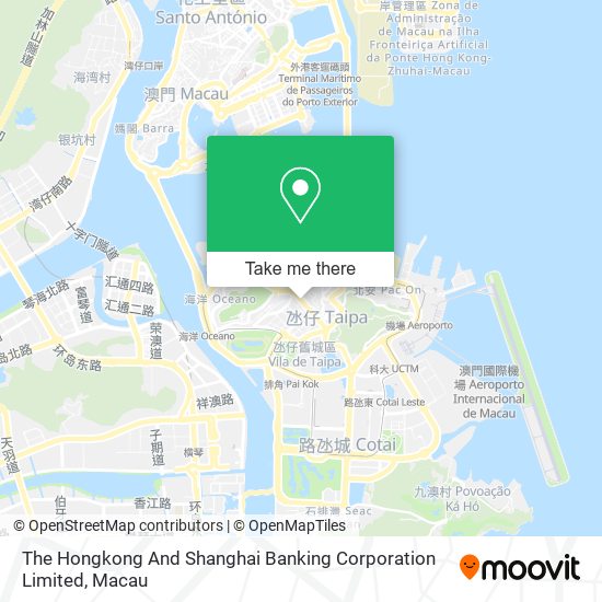 The Hongkong And Shanghai Banking Corporation Limited map
