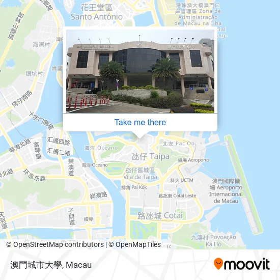 澳門城市大學 map