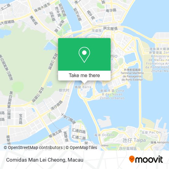 Comidas Man Lei Cheong map