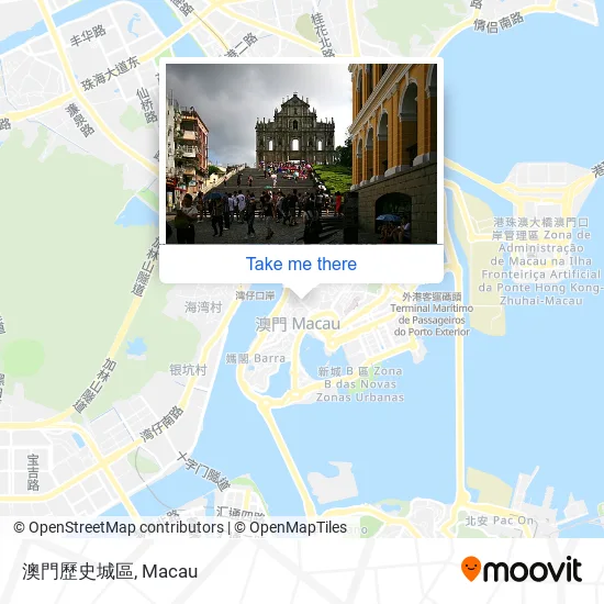 澳門歷史城區地圖