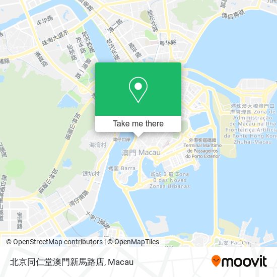 北京同仁堂澳門新馬路店 map